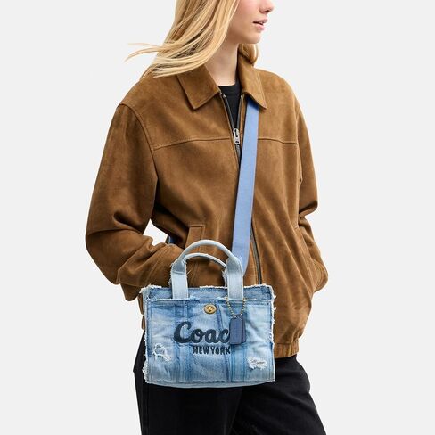 COACH Cargo Tote 26 in Upcycled Denim in Saudi Arabia
