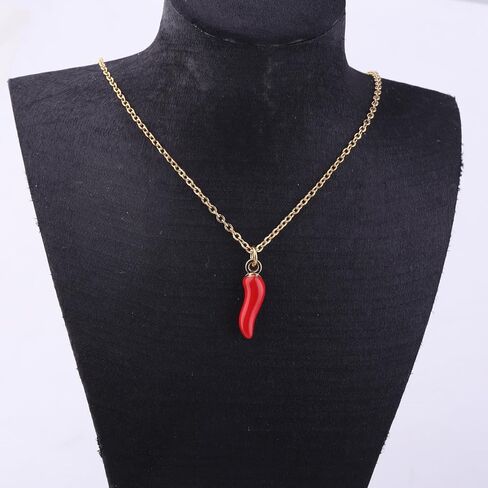 BLEOUK Italian Horns Necklace Charm Red Horns Italy Gift Italian Protection Jewelry in Saudi Arabia