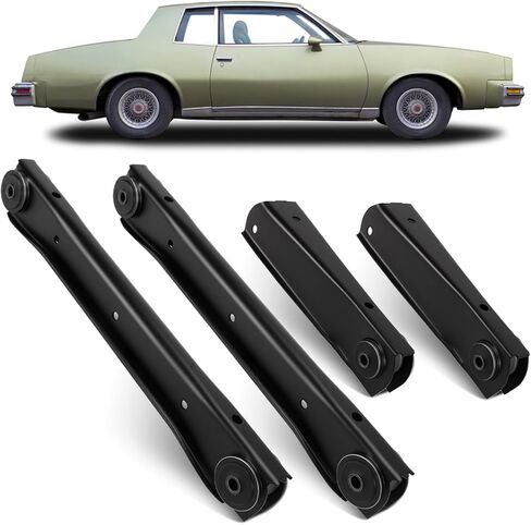 Upper & Lower Rear Trailing Arms With Bushings, Fit for 1978-1988 Chevy Monte Carlo/El Camino/Malibu, Oldsmobile Cutlass, Buick Regal, Pontiac Grand Pri -Replace 568-8985 568-9062 Trailing Arm in Kuwait
