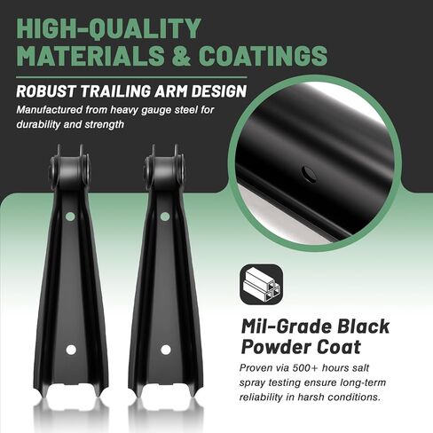 Upper & Lower Rear Trailing Arms With Bushings, Fit for 1978-1988 Chevy Monte Carlo/El Camino/Malibu, Oldsmobile Cutlass, Buick Regal, Pontiac Grand Pri -Replace 568-8985 568-9062 Trailing Arm in Kuwait