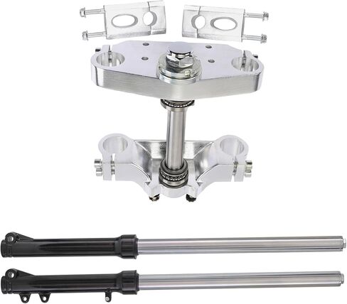 Pair 28" Front Fork Shocker for 50cc 70cc 90cc 110cc 125cc Dirt Pit Bike, Complete Front Forks with Triple tree Clamps Set 33mm Fork Suspension Shocks Absorber for SSR Apollo 14" Wheels in Saudi Arabia