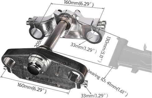 Pair 28" Front Fork Shocker for 50cc 70cc 90cc 110cc 125cc Dirt Pit Bike, Complete Front Forks with Triple tree Clamps Set 33mm Fork Suspension Shocks Absorber for SSR Apollo 14" Wheels in Saudi Arabia