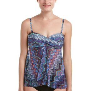 بدلة سباحة نسائية من Profile by Gottex بتصميم Bandeau Flyaway Tankini in Kuwait