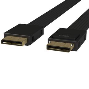 لينك اب - كيبل بيانات نشط بمنفذ PCIe الجيل الرابع SFF-8611 4i الى اوكولينك SFF-8611 SSD مع غلاف كيبل نايلون 50 سم من اوكولينك in Kuwait