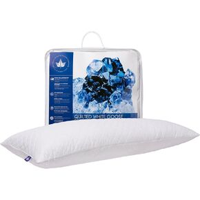 Canadian Down & Feather Co. - Quilted White Goose Feather Body Pillow 60" Long - 255 TC Shell 100% Cotton - Filled in Canada in Kuwait
