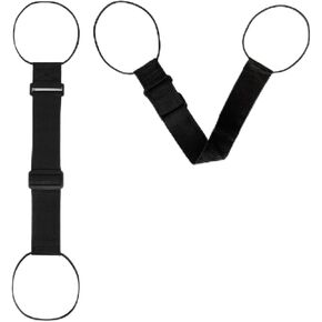 2 Pack Luggage Strap for Carry On Bag,Multi Use Strong Adjustable Connector Straps, Black Elastic Travel Belt for Suitcase, Backpack, Handbag, Easy Wrap, Lightweight in Kuwait