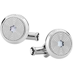 MONTBLANC Cufflinks for Steel Shirt with MAFREPERLA Insert 123808 in Kuwait