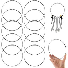 10 عبوات من حلقات أوراق فضفاضة مقاس 6 بوصات، حلقات كتب مطلية بالنيكل لبطاقات الفهرس، سلاسل المفاتيح، الحرف اليدوية، المكتب، المدرسة، المنزل (10) in Kuwait