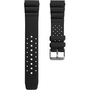 WatchGecko Abyss PU Rubber ProDive Watch Strap, 316L Stainless Steel Buckle, Waterproof, Multi Colours, 20mm, 22mm in Saudi Arabia