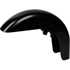 TCT-MOTORPARTS Unpainted Black Front Fender Fits for Harley Touring Road Electra Glide 1989-2013 in Saudi Arabia