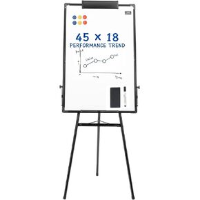 Magnetic Whiteboard Easel Stand, 36" x 24" Adjustable Height Dry Erase Board with Tripod Stand, Portable Flipchart & Presentation Board for Office, Home, Classroom in Kuwait
