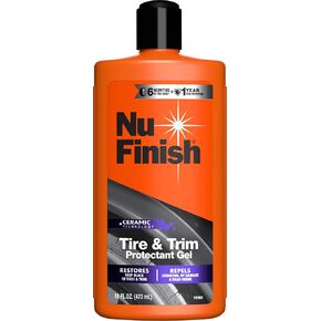 جل حماية الإطارات والحواف من نو فينيش، ملمع الإطارات ولمعان الحواف، تكنولوجيا السيراميك، مستلزمات تنظيف السيارة، 16 أونصة سائلة in Kuwait