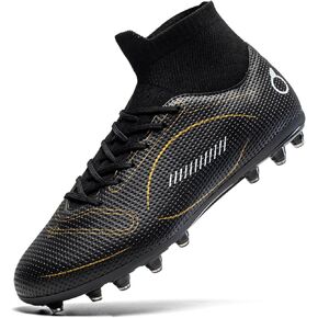 Kids Soccer Cleats Boys Girl Football Cleats Youth Turf Soccer Cleats High Top Athletic Outdoor Trainning Football Shoes for Little/Big Kid in Saudi Arabia
