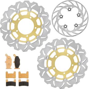 Front Rear Brake Disc Rotors Pads Kit for Suzuki GSXR 600 750 2006 2007 GSXR1000 07 08 in Kuwait
