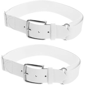 Ciieeo 2pcs Stretch Baseball Belt for Men Women, Elastic Fabric Softball Protective Belt, Adjustable Outdoor Sports Waistband, White in Saudi Arabia