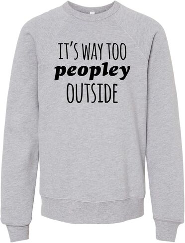 Long Sleeve Unisex Kids' Sweatshirt, Unisex Graphic Sweatshirt, Shirts with Sayings, Heather Gray or Mauve in Saudi Arabia