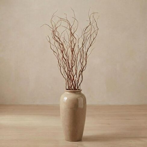 12 Pcs Real Dried Willow Branches 38 Inches Natural Curly Willow Twigs for Decorative Large Floor Vases Crafts DIY Floral Arrangements Centerpiece Rustic Wedding Garden Home Decor in Saudi Arabia