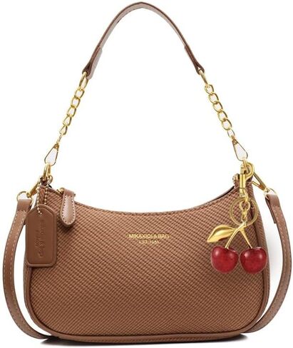 حقائب كتف صغيرة للنساء Y2k محفظة كتف لطيفة مع قلادة الكرز حقيبة يد مصممة عصرية للاستخدام اليومي in Kuwait