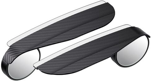 2 Pcs Car Rearview Blind Spot Mirror Rain Eyebrow, Car Rearview Mirror Protection Shield, Universal Automobile Accessories, for Most Cars, Trucks and Vans (Black) in Saudi Arabia