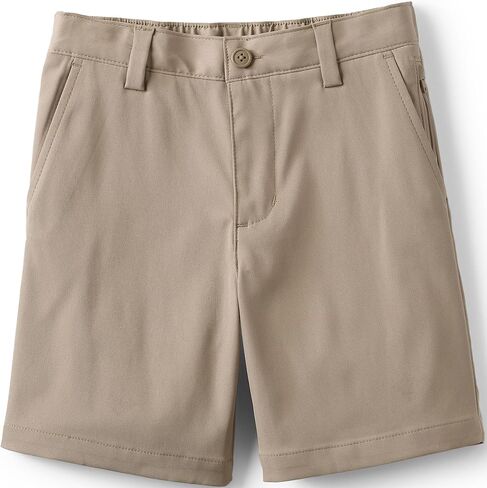 Lands' End Boys Husky Sport Active Performance Chino Shorts 18 Khaki in Saudi Arabia