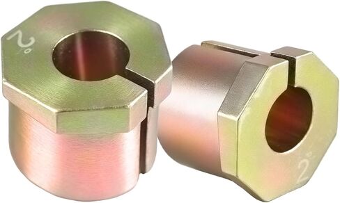 KR23228 Caster Shim Set 2 Degrees Compatible with 2005-2022 F250 F350 Super Duty, 2000-2005 Excursion, 2005-2018 F450 Super Duty - 2Pcs, For Increased Stability & Steering Return in Kuwait