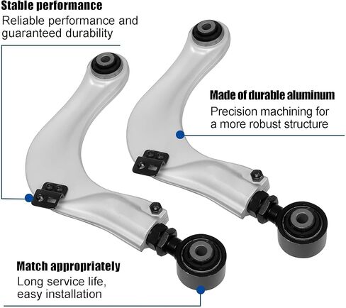 BP67476 2 Pcs Rear Forged Alignment Camber Arms Pair Kit 67476 for Honda Civic 2016-2021/Accord 2018-2022,for Honda CRV 2016-2021,Pair Left & Right Rear Aluminium Alignment Camber Arms in Kuwait