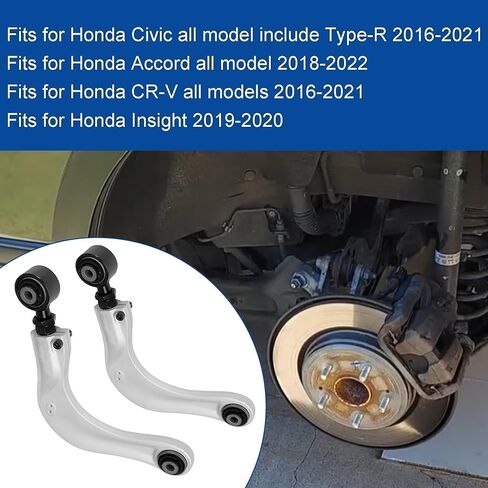 BP67476 2 Pcs Rear Forged Alignment Camber Arms Pair Kit 67476 for Honda Civic 2016-2021/Accord 2018-2022,for Honda CRV 2016-2021,Pair Left & Right Rear Aluminium Alignment Camber Arms in Kuwait