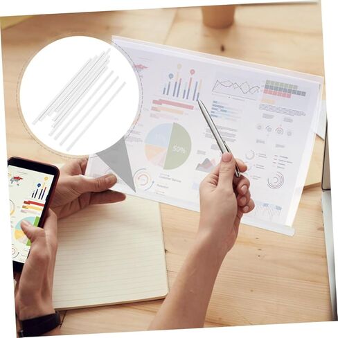 DOITOOL 20pcs Sliding Binding Bars for Report Covers Portable Document Fasteners Multiuse Paper Folder Organizer for School Office and Home Use in Kuwait