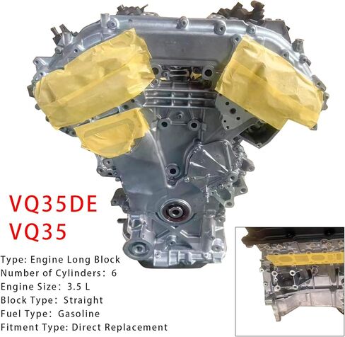 Areyourshop VQ35DE Motor Engine Block VQ35 for Nissan 350Z for Infiniti G35 2005-2006, Fits VQ35 3.5L Engine Only in Kuwait