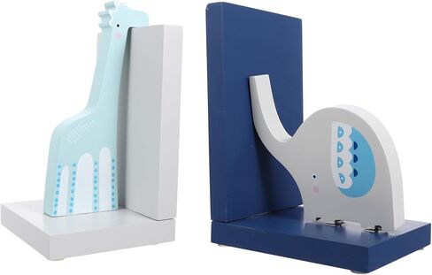 Luxshiny الإبداعية خشبية الكرتون الحيوان الدفتين كتاب يدعم للمنزل مكتب دراسة سدادات الكتاب الزخرفية مع التماثيل الحيوانية لطيف لأرفف الكتب والمجلات الملفات المنظم in Kuwait