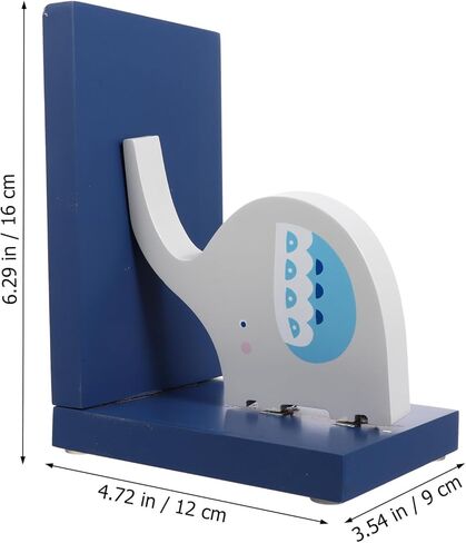 Luxshiny الإبداعية خشبية الكرتون الحيوان الدفتين كتاب يدعم للمنزل مكتب دراسة سدادات الكتاب الزخرفية مع التماثيل الحيوانية لطيف لأرفف الكتب والمجلات الملفات المنظم in Kuwait
