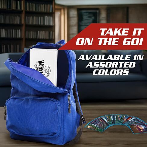 صندوق بطاقات Monster Protector، مزدوج الطبقة مع إغلاق مغناطيسي - أحمر (يناسب بطاقات YugiÐPokemon، Magic the Gathering Cards) in Kuwait