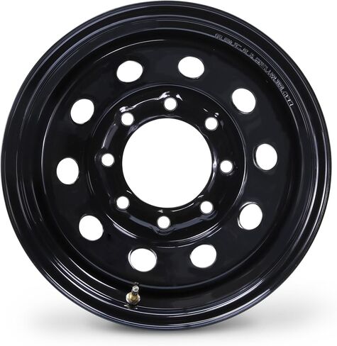 LIBRA 16 x 6 Heavy Duty Trailer Wheel 8 Lug on 6.5" Bolt Pattern Black Mod 4400lbs LCC-17061 in Kuwait