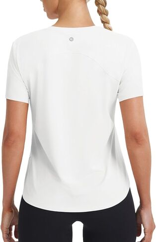 baleaf Women's Ice-Cool Athletic Shirts UPF 50+ Workout Short Sleeve Running Tops Ice Breathable Quick Dry Loose Fit in Saudi Arabia