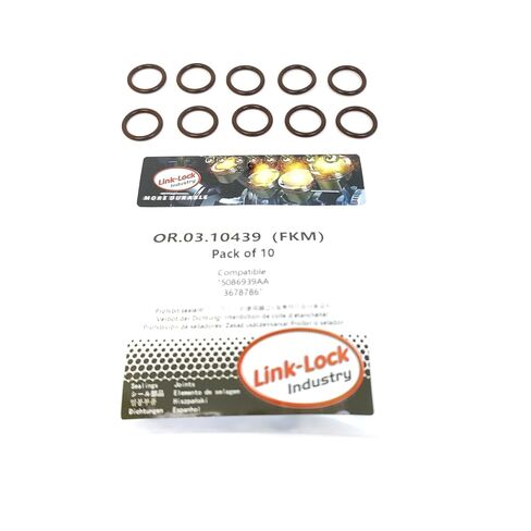 10PCS OR.03.10439 FKM Viton Sealing O-Ring Kit of Coolant Pipe 5086939AA 3678786 for Cummins for Jeep for Chrysler in Saudi Arabia