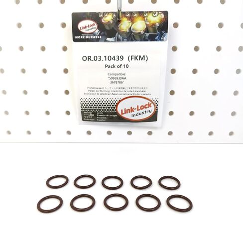 10PCS OR.03.10439 FKM Viton Sealing O-Ring Kit of Coolant Pipe 5086939AA 3678786 for Cummins for Jeep for Chrysler in Saudi Arabia
