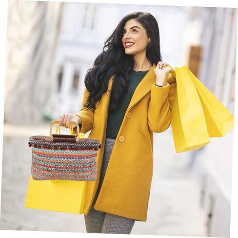 Fashionable Large Capacity Straw Woven Bag for Beach Travel Daily Use Multipurpose Handbag with Stylish Design Durable Material present for Friends Family in Saudi Arabia