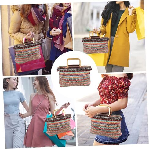 Fashionable Large Capacity Straw Woven Bag for Beach Travel Daily Use Multipurpose Handbag with Stylish Design Durable Material present for Friends Family in Saudi Arabia
