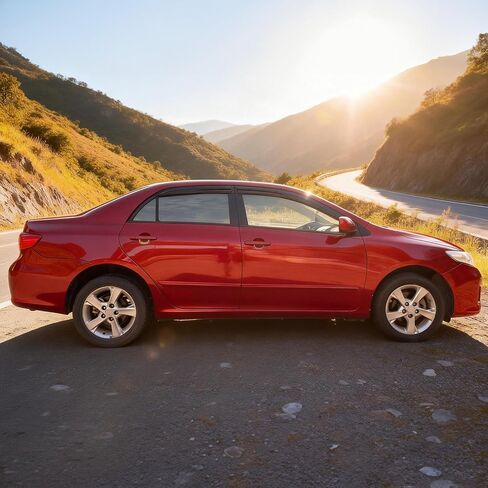 أقنعة النوافذ متوافقة مع 2009-2013 Toyota Corolla، عاكس هواء للسيارة دخان داكن ومطر وشمس النافذة من IKON MOTORSPORTS، 2010 2011 2012 in Kuwait