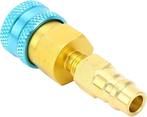 R1234yf Quick Couplers Kit Brass Adapter for Car Conditioner AC Charging, R1234YF to R134A Conversion - Durable High Strength Brass, Easy Installation, Versatile in Kuwait
