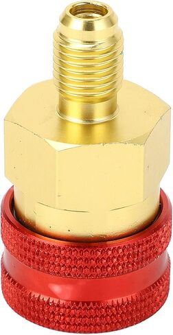 R1234yf Quick Couplers Kit Brass Adapter for Car Conditioner AC Charging, R1234YF to R134A Conversion - Durable High Strength Brass, Easy Installation, Versatile in Kuwait