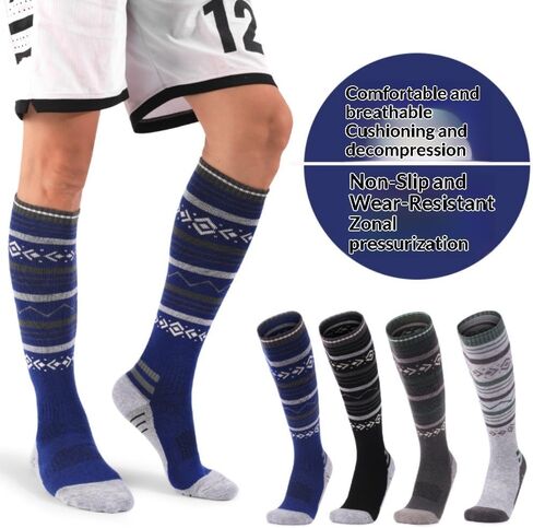 Merino Wool Socks for Men Ski Socks Cold Weather Knee-high Thermal Warm for Snowboarding,Snow, Hunting(Random styles) in Saudi Arabia