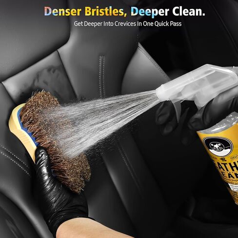 فرشاة تنظيف جلدية، فرشاة تنظيف السيارة بشعيرات طويلة من شعر الحصان للمقعد الجلدي الداخلي للسيارة والأثاث المنزلي in Kuwait