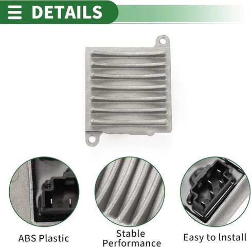 Motoforti HVAC منفاخ المحرك المقاوم سخان منفاخ المقاوم لمرسيدس بنز C230 2002-2007 معدن ABS رقم A2208209210 رمادي in Kuwait