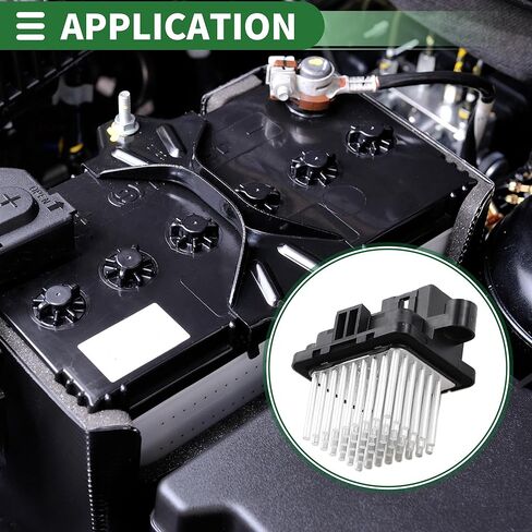 Motoforti HVAC منفاخ موتور المقاوم سخان منفاخ المقاوم لاند روفر ديسكفري سبورت 2015-2019 لجاكوار E-Pace 2018-2019 معدن ABS فضي اللون in Kuwait