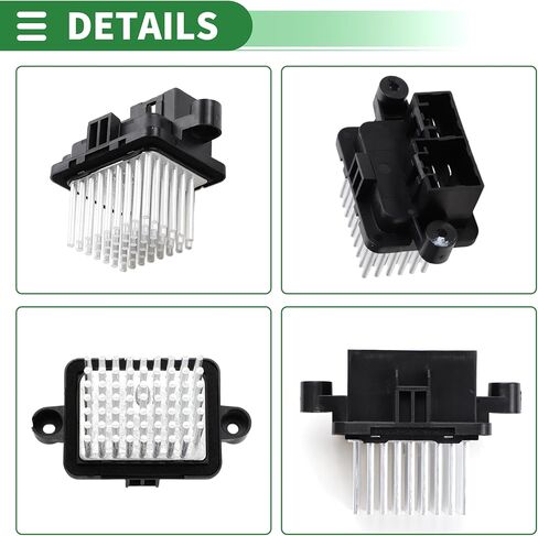 Motoforti HVAC منفاخ موتور المقاوم سخان منفاخ المقاوم لاند روفر ديسكفري سبورت 2015-2019 لجاكوار E-Pace 2018-2019 معدن ABS فضي اللون in Kuwait