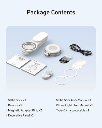 TELESIN حامل ثلاثي عصا سيلفي مغناطيسي مع جهاز تحكم عن بعد بلوتوث، حامل ثلاثي للهاتف قابل للتمديد 27 بوصة لـ Magsafe لسلسلة iPhone 15 14 13 12 Pro Max، جميع هواتف Android ذات الوظائف المغناطيسية in Kuwait