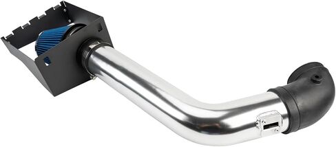 طقم نظام سحب الهواء البارد مقاس 4 بوصات من KAX + درع حراري متوافق مع 2009-2010 F150 5.4L، 2007-2014 Expedition، Navigator، أزرق in Kuwait