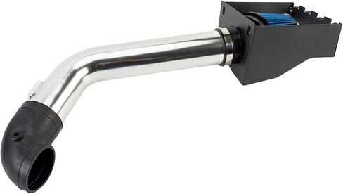 طقم نظام سحب الهواء البارد مقاس 4 بوصات من KAX + درع حراري متوافق مع 2009-2010 F150 5.4L، 2007-2014 Expedition، Navigator، أزرق in Kuwait