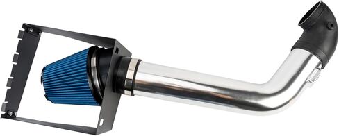 طقم نظام سحب الهواء البارد مقاس 4 بوصات من KAX + درع حراري متوافق مع 2009-2010 F150 5.4L، 2007-2014 Expedition، Navigator، أزرق in Kuwait